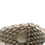 Tiffany & Co 925 Sterling Silver 10mm Mesh Somerset Chain Ring Size 5