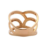 Le Vian Solid 14kt Rose Gold and 0.33ctw Diamond Wave Layered Multi-Band Style Ring Size 10