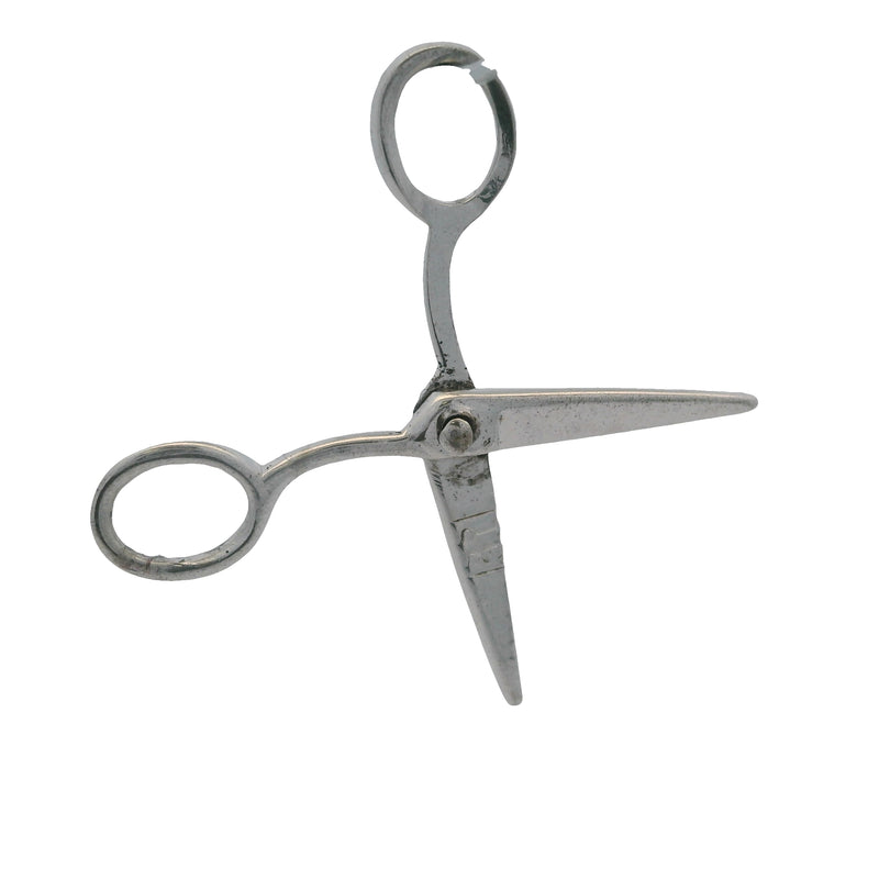925 Sterling Silver Miniature Scissors Sewing Tools Movable 25mm Charm Pendant