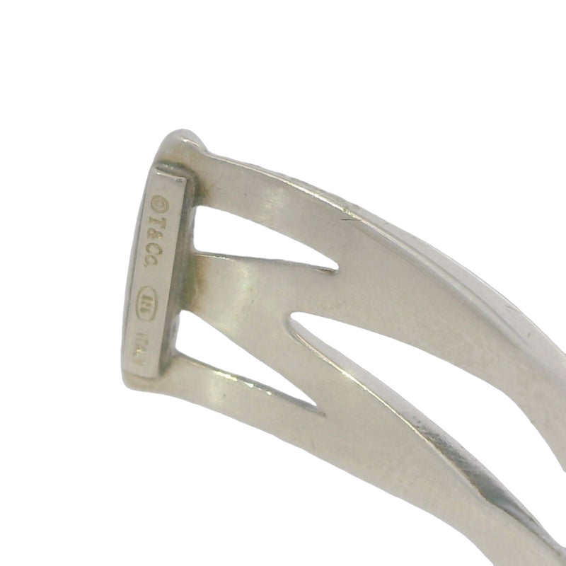 Tiffany & Co 925 Sterling Silver Narrow 11mm Celtic Knot Size Small Cuff Bracelet Made In Italy