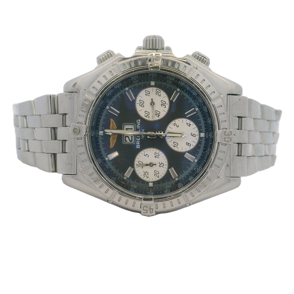 Breitling Chronomat Crosswind A44355 44mm Chronograph Grey Dial Steel Watch