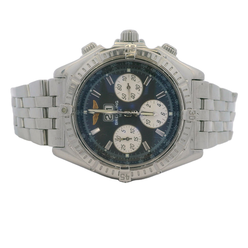 Breitling Chronomat Crosswind A44355 44mm Chronograph Grey Dial Steel Watch