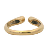 Vintage Solid 14kt Yellow Gold and 0.20ctw Diamond Wrap Horseshoe Ring Size 7.25