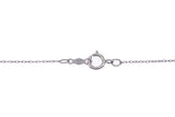 LJ Legend Jewelry Floating Diamond Pendant 10K 417 White & Yellow Gold Necklace