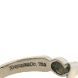 Retired Tiffany & Co Paloma Picasso Solid 18kt White Gold and Diamond Heart Infinity Ring Size 6