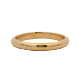 Vintage Tiffany & Co Solid 18kt Yellow Gold Classic Wedding Band Ring Size 6.5