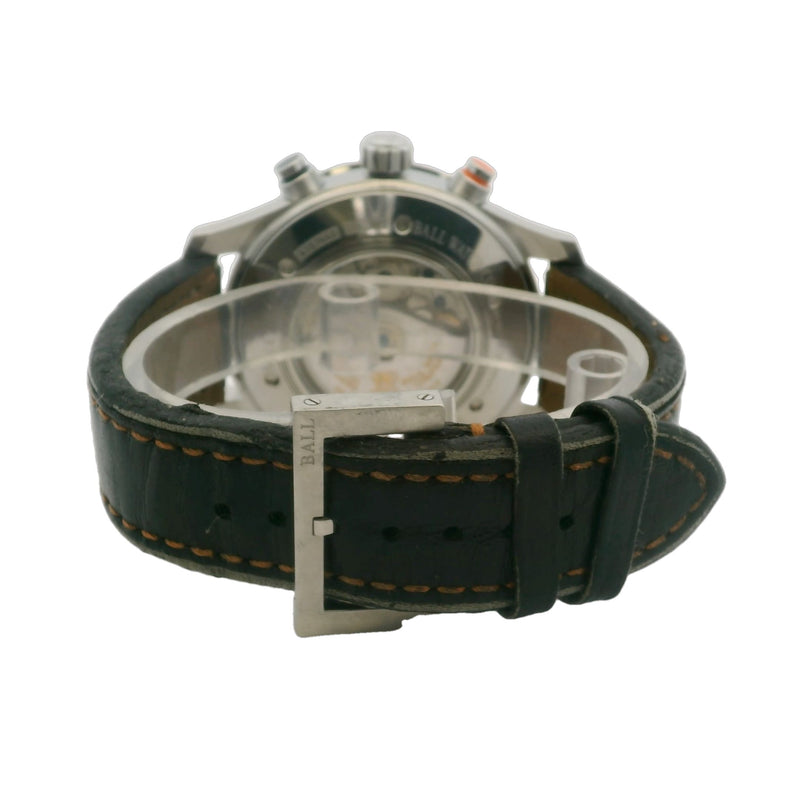 Ball Storm Chaser Pro CM3090C 42mm Steel Leather Chronograph Watch