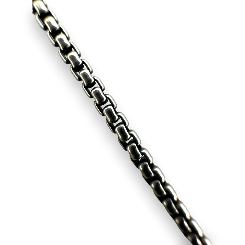 David Yurman Retired Rare 925 Sterling Silver Osetra Tassel Lavalier Necklace with Hematite and 36" Adjustable Box Chain