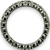 Blue Nile Round Brilliant Natural Diamond 3mm Eternity Band Wedding Stackable Ring Size 6.5 950 Platinum