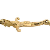 David Yurman 18kt Yellow Gold 0.40ctw Cognac Diamond Waves Dagger 7.5" Bracelet