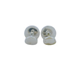 Tiffany & Co 1837 Collection 925 Sterling Silver Concave Round Button Cufflinks