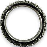 Blue Nile French Pavé 1.68ctw Diamond Eternity Wedding Band Stackable Ring in 950 Solid Platinum Size 6