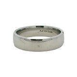 Diana Solid 950 Platinum Tension-Set .10ctw Diamond Men's 6mm Band Ring Size 11