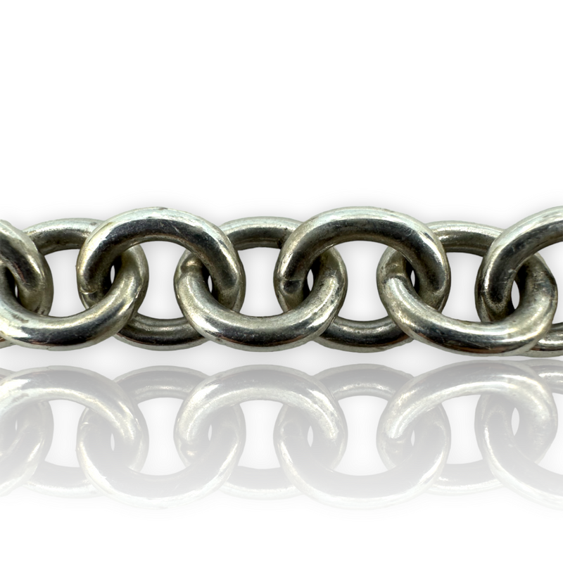 Tiffany & Co Return to XL Hart Charm Pendant Bracelet 925 Sterling Silver