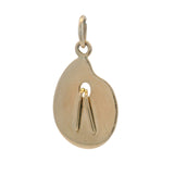 Vintage Solid 14kt Yellow Gold Artist's Palette Charm Pendant