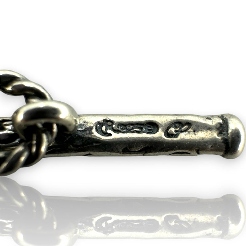 Carolyn Pollack Rodeo Romance Collection 925 Sterling Silver Openwork Southwest Toggle 20" Necklace