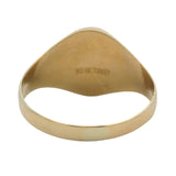 Solid 14kt Yellow Gold 14kt Yellow Gold Blank Oval Signet Ring Size 7