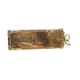 Vintage Solid 14kt Yellow Gold 1940s Jaguar Car Vehicle Large 9.7g Necklace Pendant