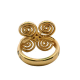Amina Sorel 18kt Yellow Gold "Continuum" Large Celestial Spiral Statement Diamond Ring