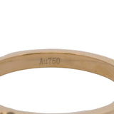 Solid 18kt Yellow Gold Half-Eternity 0.39ctw Diamond Stackable Band Ring Size 6