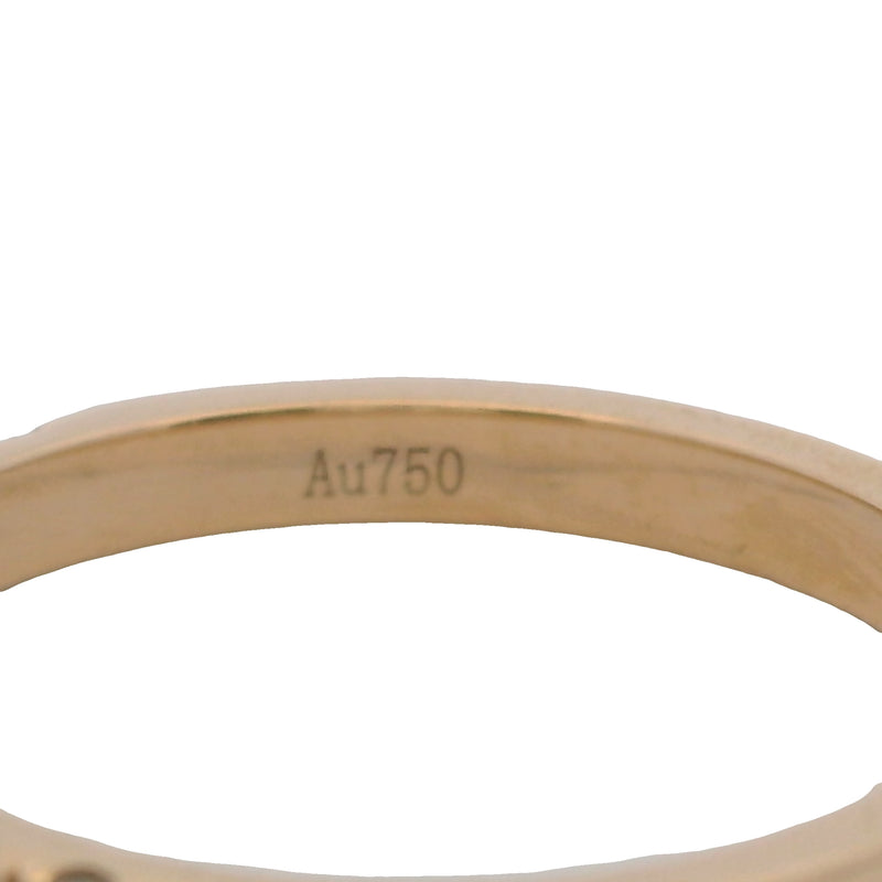 Solid 18kt Yellow Gold Half-Eternity 0.39ctw Diamond Stackable Band Ring Size 6