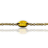 SMC Solid 14kt YG Adjustable 16-18" Chain with Center Jump Ring for Pendants and Charms