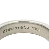 Tiffany & Co Together Men's Solid 950 Platinum 6mm Double Milgrain Band Ring Size 10