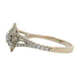 Disney Enchanted 14k White Gold Diamond Elsa Snowflake Engagement Ring Size 8