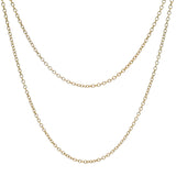 Tiffany & Co Solid 18kt Yellow Gold 750 24" Classic Cable Chain Necklace
