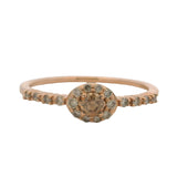Le Vian Solid 14kt Rose Gold and Chocolate and Nude Diamonds Halo Ring Size 7.75