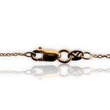 Le Vian 14kt Rose Gold 18" Necklace With Teardrop Pendant with White Diamonds and Blue Sapphires