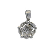 EFFY 14kt White Gold and Diamond Convertible Magnetic Halo to Long Dangle Star Pendant
