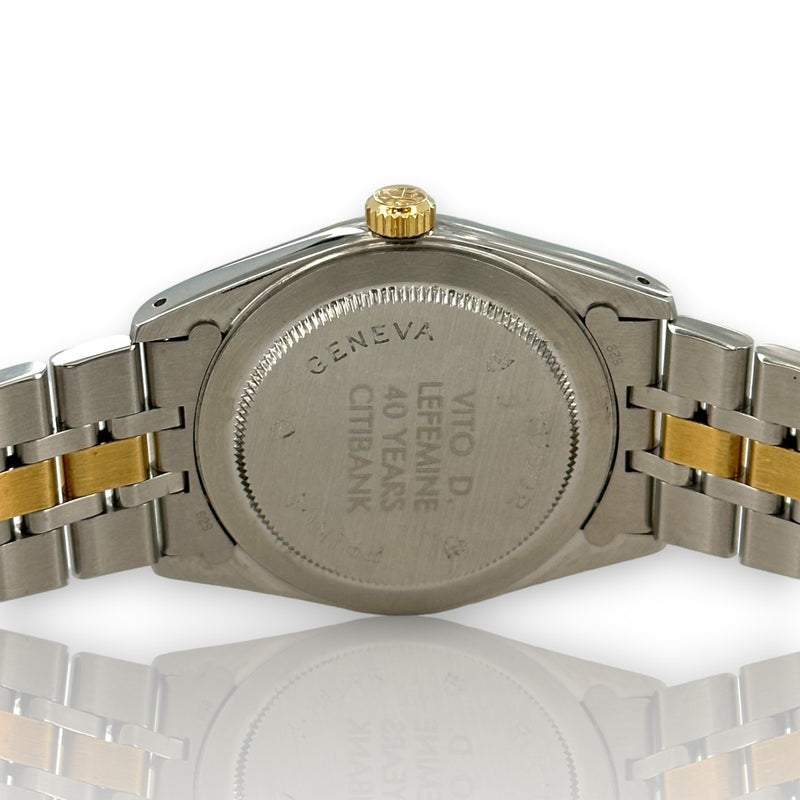 Tudor Prince Oysterdate 74033 1997 Two Tone 34mm Inscribed Watch