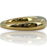 David Yurman Signed Solid 18kt Yellow Gold Everyday Wearable Solid Metal Dome Ring Size 7