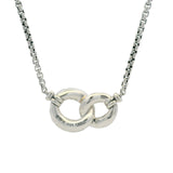 David Yurman 925 Sterling and 18kt Yellow Gold Belmont Curb Link Necklace 17"