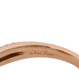Neil Lane 14kt Rose Gold 0.33ct Center Diamond Double Halo Twist Band Ring Sz 9