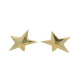Vintage 1983 Tiffany & Co Solid 18kt Yellow Gold 5 Point Star Stud Earrings