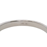 Harriet Kelsall 14kt White Gold and Diamond Half-Eternity Wedding Band Ring Size 6.75