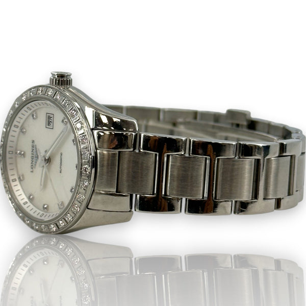 Longines Conquest Diamond Womens Watch L2.285.0 29.5mm Steel Watch