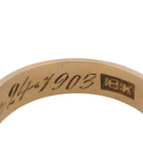 Antique Edwardian 1903 Solid 18kt Yellow Gold 4.5mm Wide Stackable Band Size 6.5