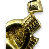 Vintage KDZ Jewelers Solid 14kt Yellow Gold Boxing Gloves Charm Pendant