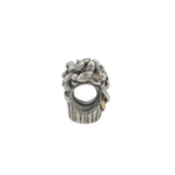 Pandora Retired 925 Sterling Silver and 14kt Yellow Gold Love Flower Bouquet Slider Charm