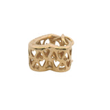 Pandora Rare Solid 14kt Yellow Gold and CZ All Wrapped Up Gift Present Slider Bead Charm