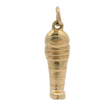 Vintage Solid 14kt Yellow Gold Baseball Catchers Shin Guard Protection Charm