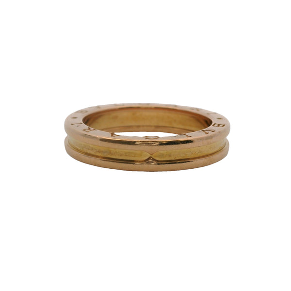 Bulgari Bvlgari Solid 18kt Yellow Gold B.zero1 Ring Size 9.5 61 Made in Italy