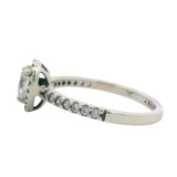 Pandora 925 Sterling Silver Cubic Zirconia Elevated Heart Halo Ring Size 6 52