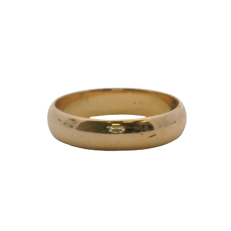 Wood & Sons 1915 14kt Yellow Gold 4.6mm Wedding Band Size 8.5