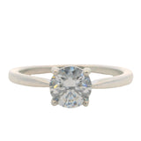 Pandora 925 Sterling Silver and CZ Cubic Zirconia Sparkling 4-Prong Solitaire Ring Size 8.5