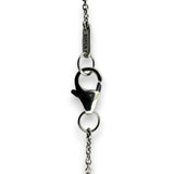 Beny Sofer Solid 14kt White Gold 36" Long 3-Station Milgrain 2.24ctw Diamond Chain Necklace