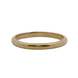 Vintage Solid 14kt Yellow Gold Simple Dainty Stackable Wedding Band Ring Size 6.25